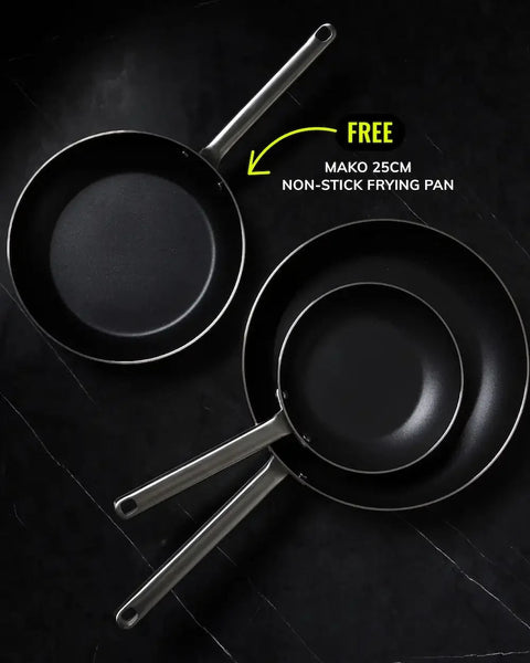 MAKO Genius 5-Ply Non-Stick Frying Pan Duo Offer