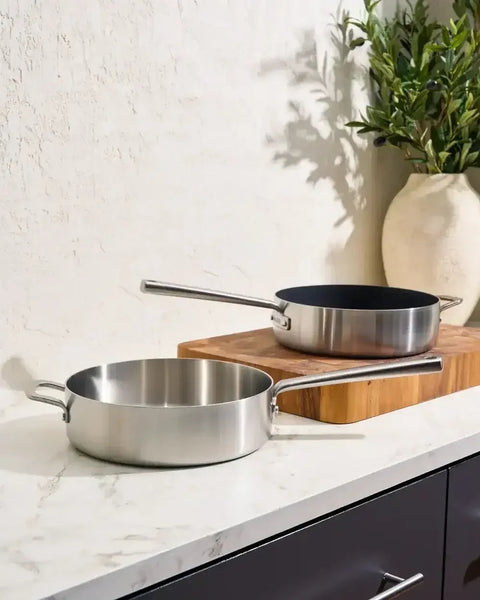 MAKO Genius 5-Ply 26cm Non-Stick Saute Pan With Lid