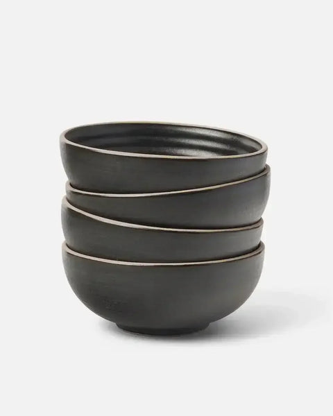 Anaya Charcoal Complete Dinnerware Set (28 Piece)