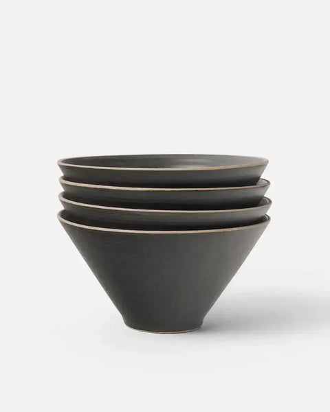Anaya Charcoal Noodle Lovers' Dinnerware Set (16 Piece)