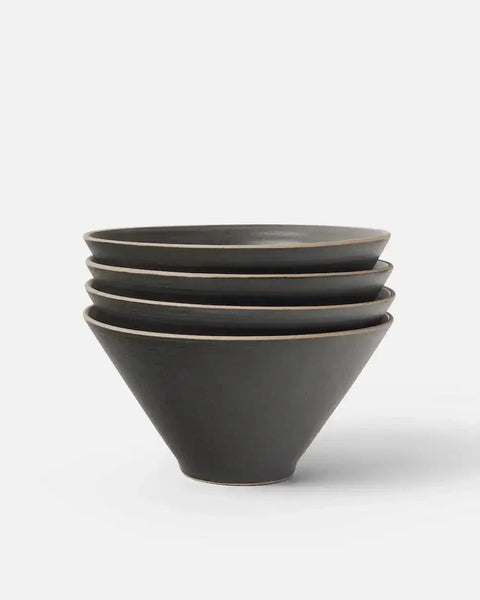 Anaya Charcoal Complete Dinnerware Set (28 Piece)