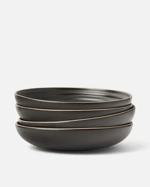 Anaya Charcoal Pasta Lovers' Dinnerware Set (16 Piece)