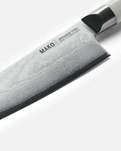 MAKO Japanese Steel Cream 8″ Chef Knife (Free Sharpener)