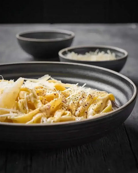 Anaya Charcoal Pasta Lovers' Dinnerware Set (16 Piece)