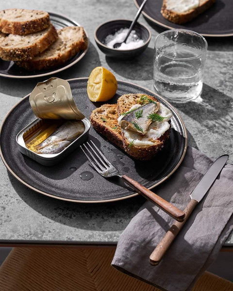 Anaya Charcoal Dinner Plate Set of 4