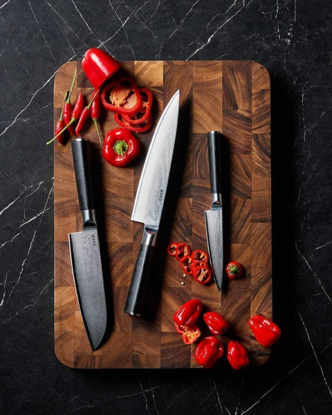 MAKO Japanese Steel Black 7″ Santoku Knife